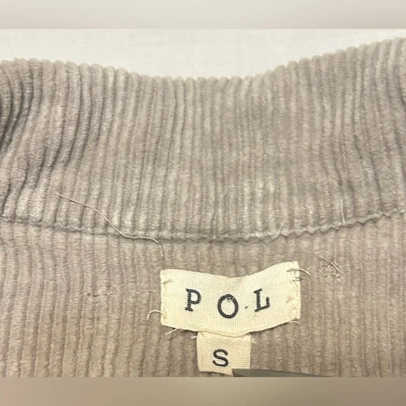 POL Beige Corduroy Cropped Jacket Bohemian - Picture 9 of 9